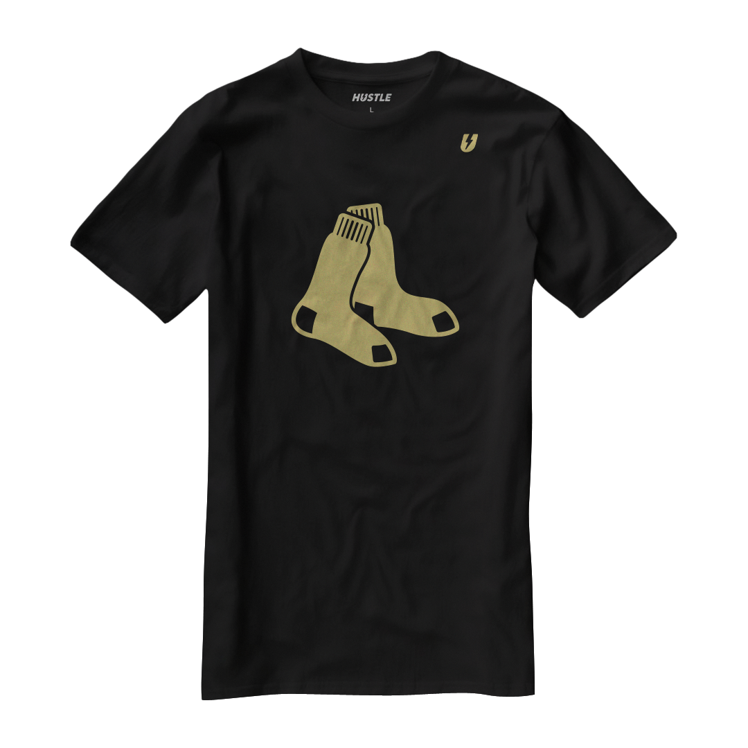 Gold Sox Logo Classic T-Shirt (Black)