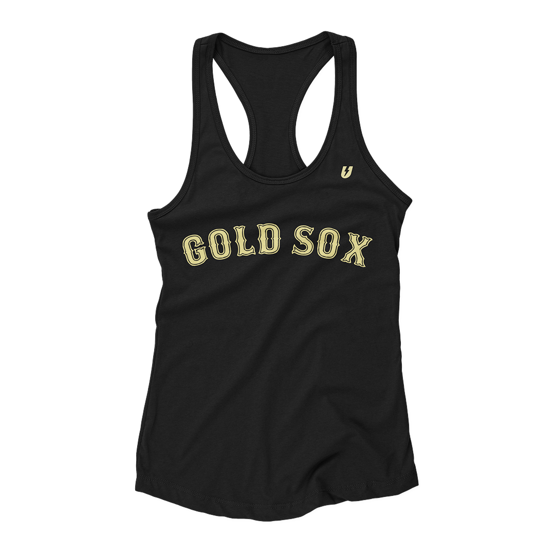 Gold Sox Classic Womens Tank (Black)