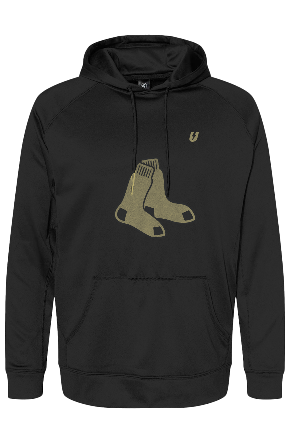 Gold Sox Logo Performance Hoodie (Black)