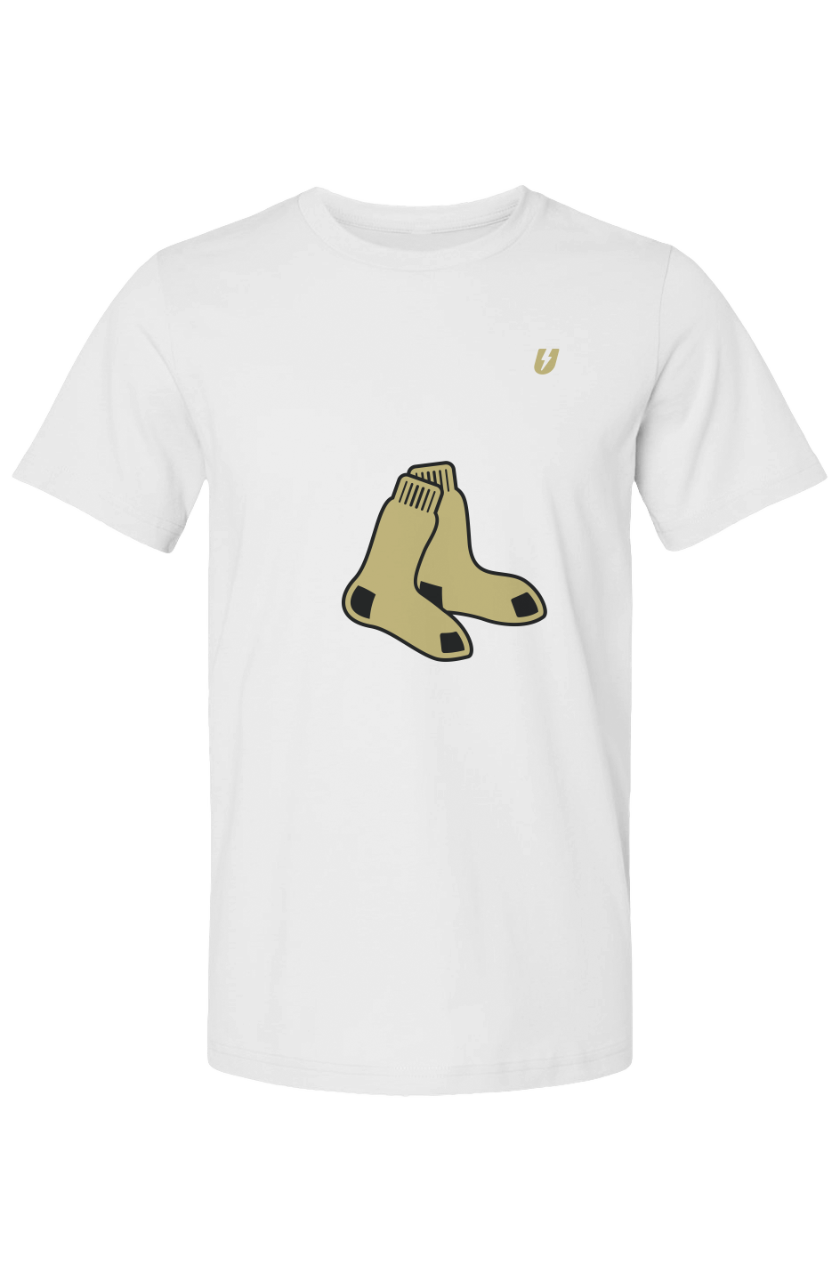 Gold Sox Logo Classic T-Shirt (White)