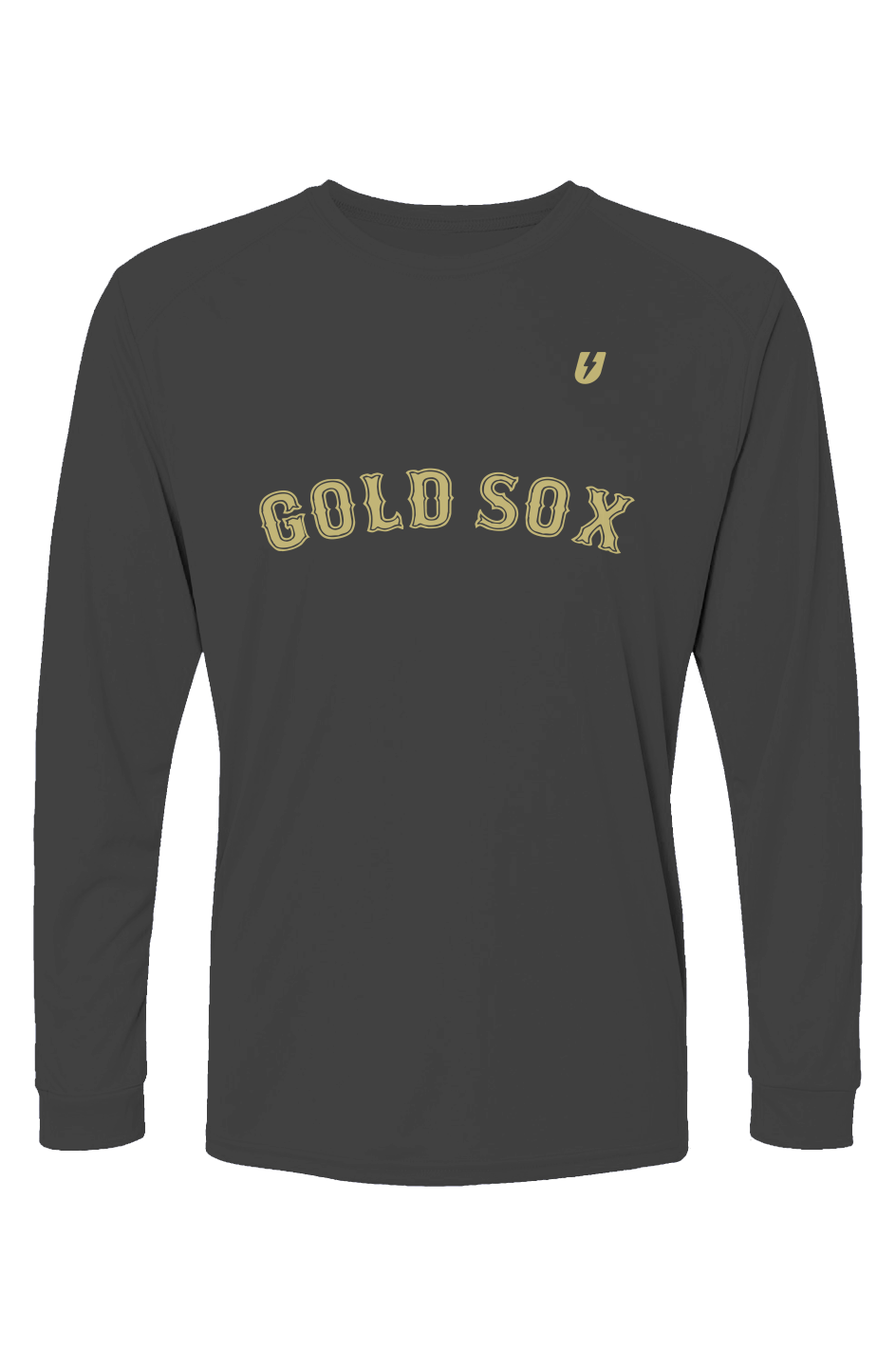 Gold Sox Performance Long Sleeve Shirt (Black)