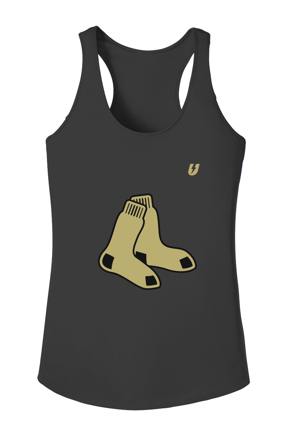 Gold Sox Logo Classic Womens Tank (Black)